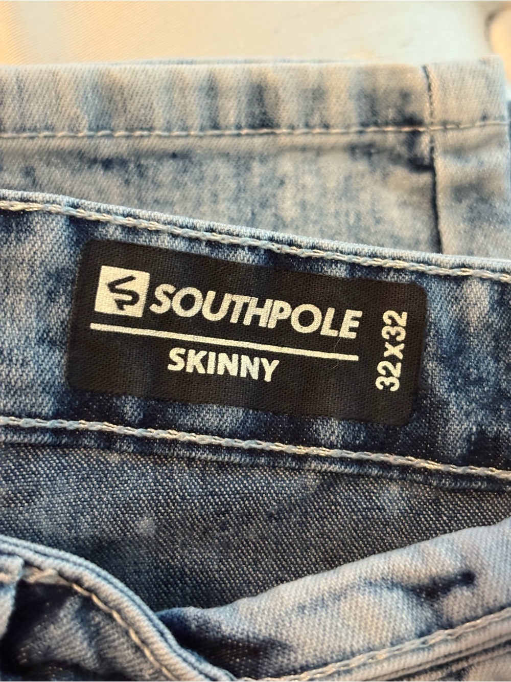 Southpole Skinny Jeans in Light Wash Blue
